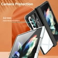 thumbnail image 5 of Compatible with Samsung Z Fold 4 Case with Built-in Screen Protector, Soft TPU Bumper Case for Samsung Galaxy Z Fold 4 Clear Phone Case Shockproof Anti-Scratch Transparent Cases (Black Gray), 5 of 12