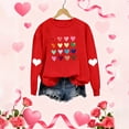 thumbnail image 6 of Sweatshirt for Women Casual Loose Valentines Day Printed Pullover Blouse Long Sleeved Crew Neck Comfortable Women Tops, 6 of 6