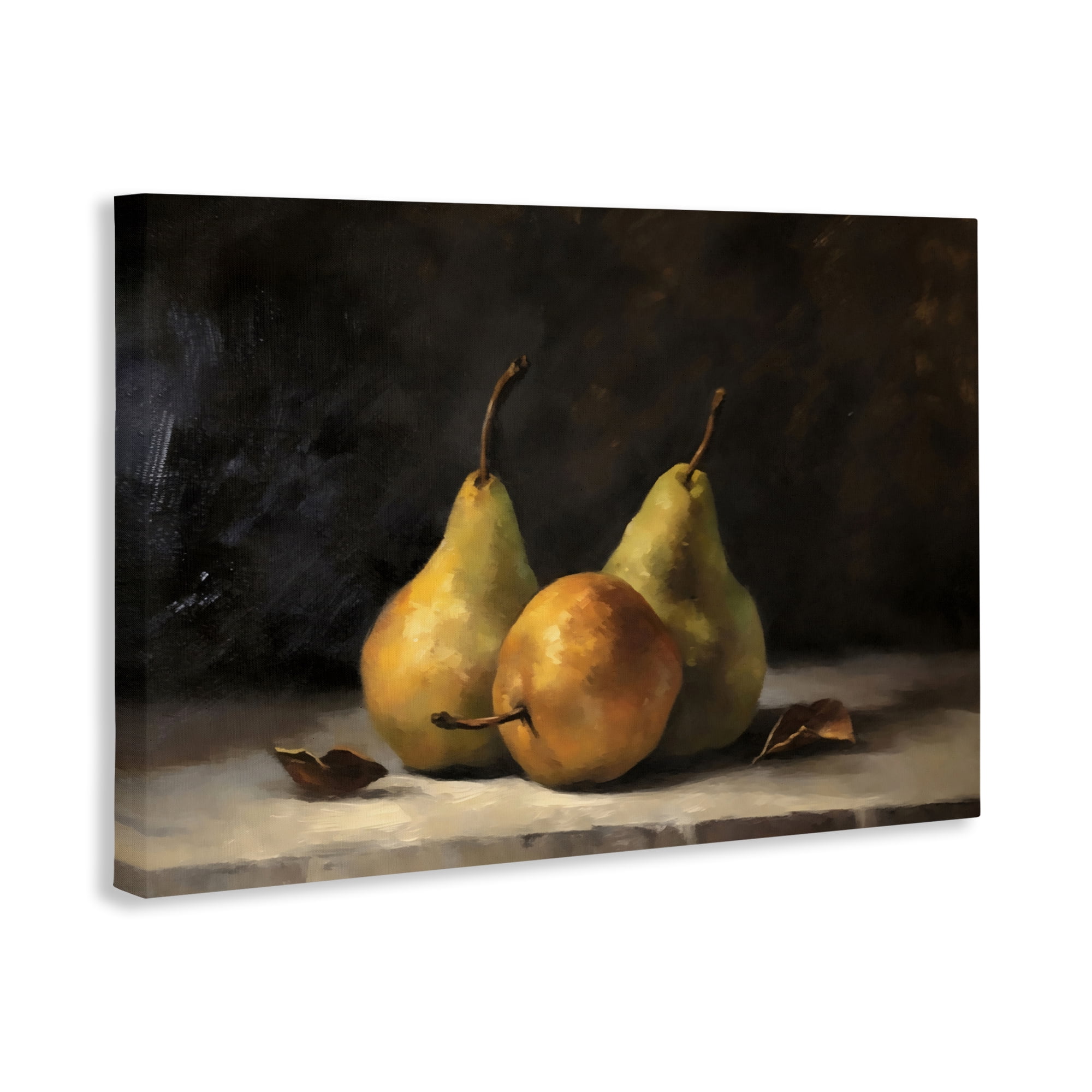 Stupell Industries Three Pears on Marble Canvas Wall Art, design by Creative Studio