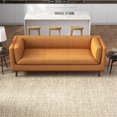 thumbnail image 7 of Dolomite Mid Century Modern Living Room Genuine Leather Sofa in  Cognac Tan, 7 of 7
