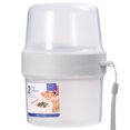 thumbnail image 4 of 1 unidad 310 + 360 ML Fiambrera de conservación de calor de doble capa Caja Bento Contenedor de comida portátil para oficina escolar (blanco), 4 of 5