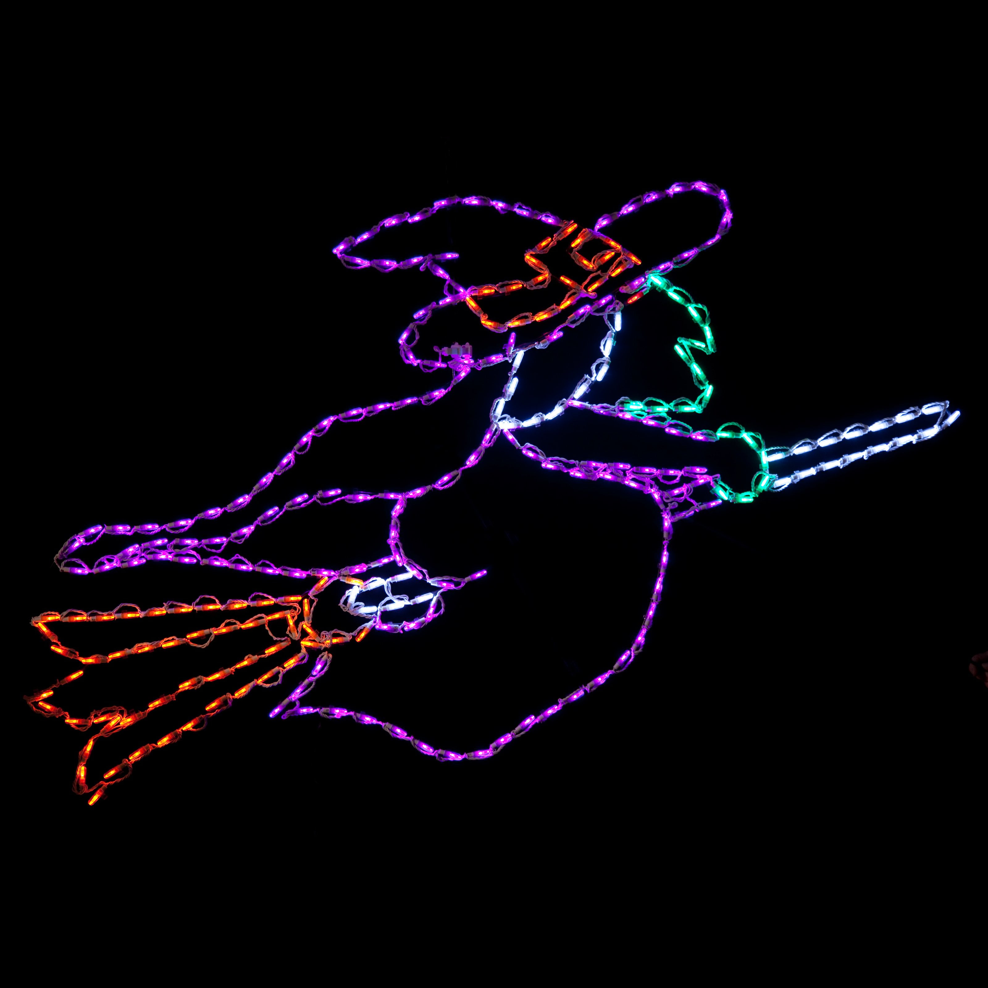 37 in. Outdoor LED Large Breast Cancer Ribbon Lighted Display 78