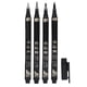 thumbnail image 1 of 4pcs Calligraphy Pen Ink Brush Pen for Sketch Signature School Office Supplies, 1 of 4