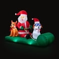 thumbnail image 5 of Mr. Christmas Outdoor Lit Inflatable - Santa's Dog Sled, 5 of 6