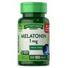 Nature's Truth Melatonin 1 mg Tablets Gluten Free, 180 Count, 2 Pack