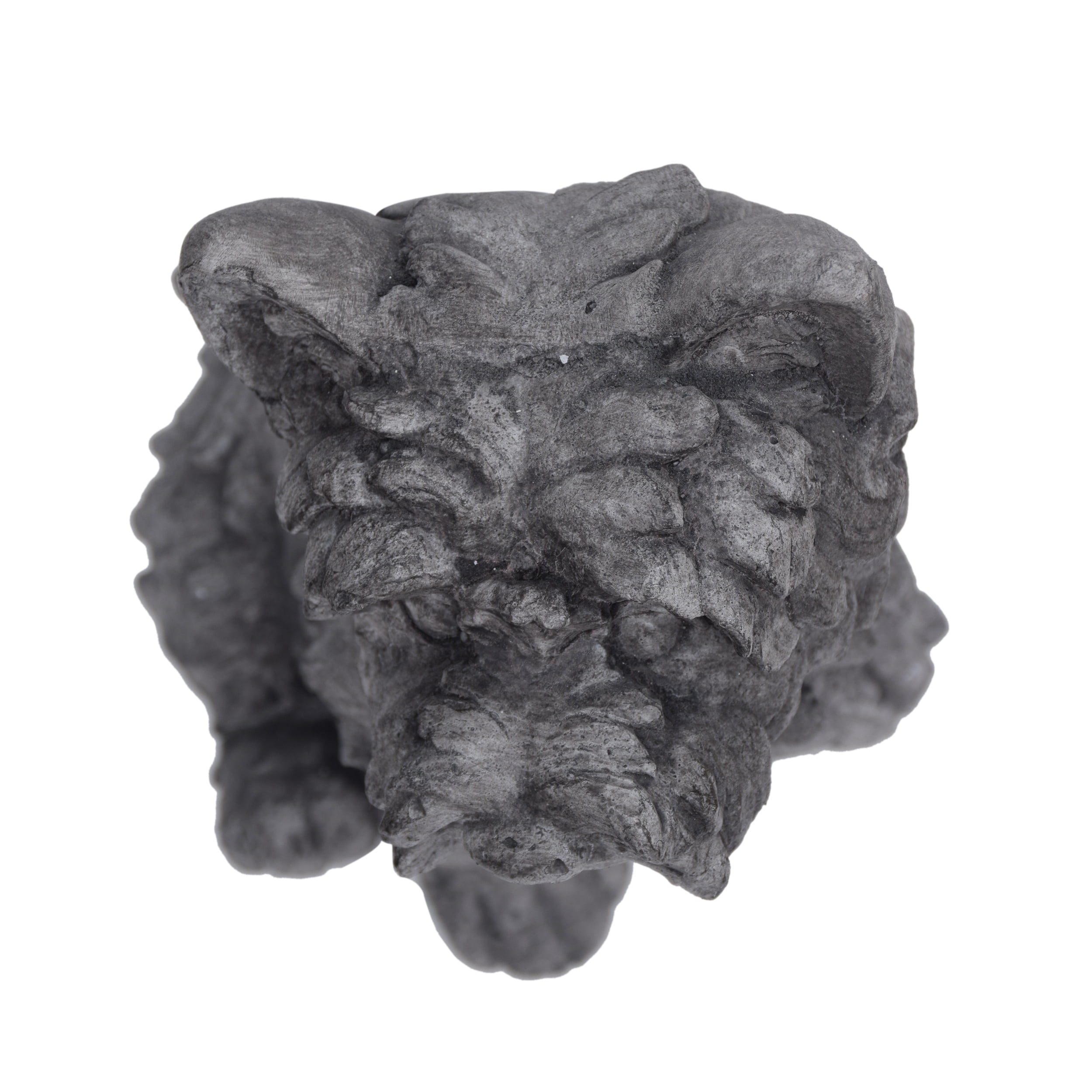 Kylen Outdoor Stone Terrier Dog Garden Statue, Antique Gray