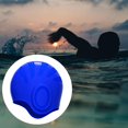 thumbnail image 4 of Sombrero de natación de silicona para el cabellero , protección para los oídos, para mujeres y hombres, mantiene el cabello seco, de poner y Azul oscuro DYNWAVEMX Equipo de natación, 4 of 8