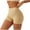 Khaki, variant on Miqool 3" Biker Shorts Women, High Waisted Tummy Control Spandex Booty Shorts for Gym Yoga Running Workout Dance