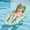 Green 1, variant on ANSFIL Inflatable Pool Float Lounger Adults, Pool Floaties Sun Tanning Bed Float with Headrest for Adults, Blue