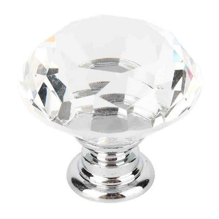 Garosa Handle Knobs 16 Pcs Beauty Crystal Glass Door Drawer