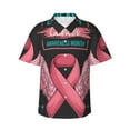 thumbnail image 2 of Goofa Ribbon With Angel Wings Hawaiian Shirt for Men, Unisex Summer Beach Casual Short Sleeve Button Down Shirts,Aloha Tropical Floral print shirt-Medium, 2 of 9