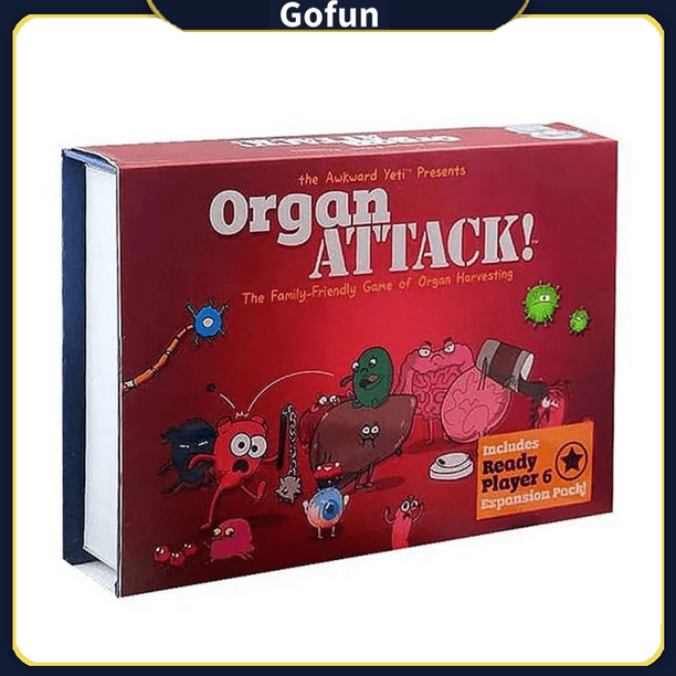Juego de cartas Organ Attack Fun Family Party con paquete de expansión