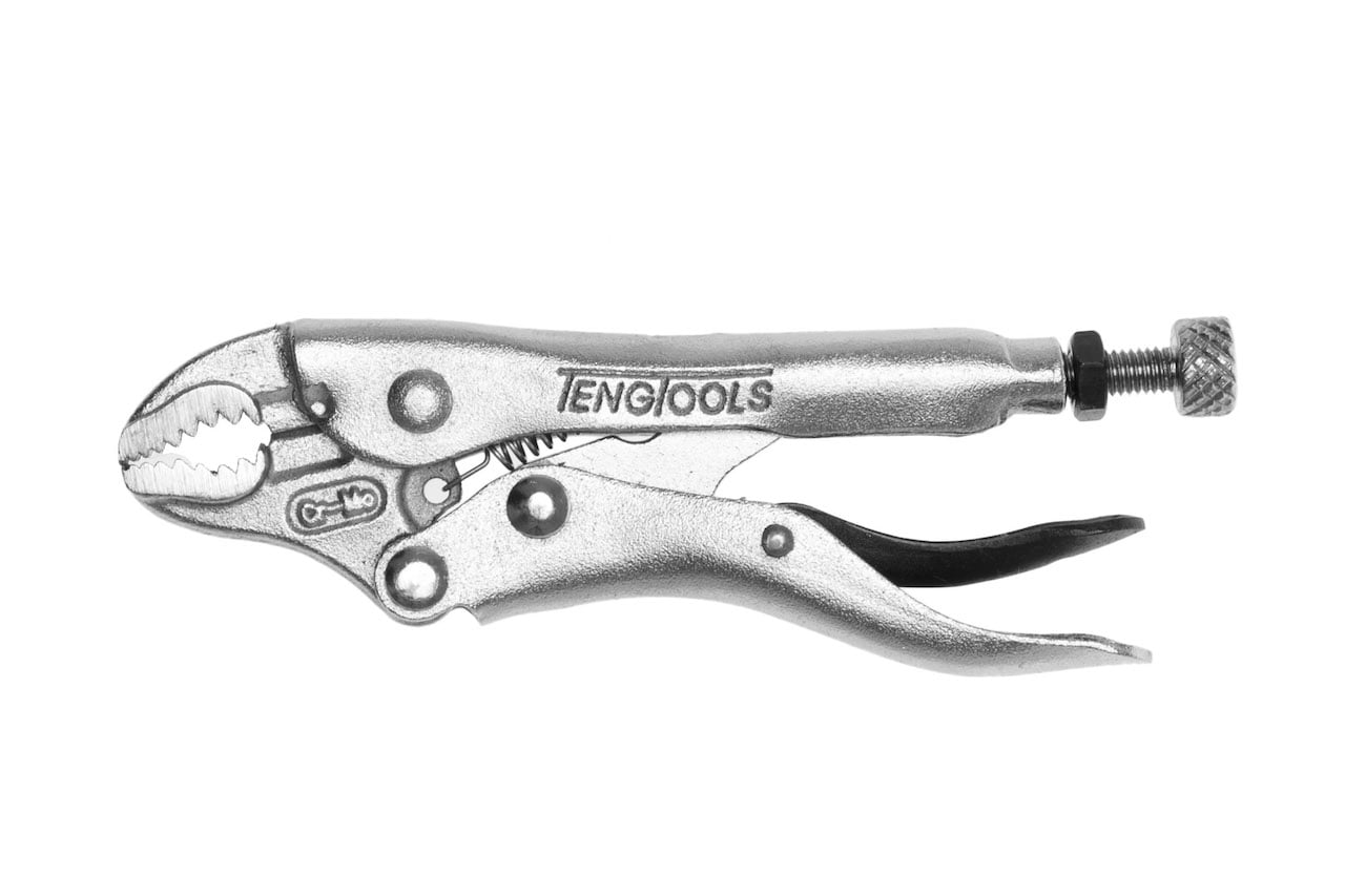 Teng Tools Locking Vise Grip Style Pliers with Flat and Rounded Jaws ...