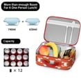 thumbnail image 5 of Lunch Bag Spacious Insulated Lunch Bag Durable Thermal Lunch Cooler Pack with Strap for Men Women Adults School Sports Office/Work Meals Picnic & Camping, 5 of 6