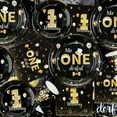 thumbnail image 6 of 61 Pcs Mr Onederful Birthday Decorations - Black Gold Birthday Plates, Napkins, and Tablecloth First Birthday Decorations Tableware for Baby Shower 1st Birthday Boy Decorations, Serve 20 Guests, 6 of 6