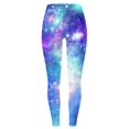 thumbnail image 4 of Stephy Galaxy Costume Women Colorful Leggings Fancy Costume Glitter 3D Printing Costume for Women, Blue, 3XL, 4 of 4