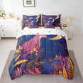 thumbnail image 2 of Castle Fairy Kawaii Leopard Twin Bedding Sets,Bohemian Theme Bedding Comforter Set, 2 of 8