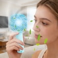 thumbnail image 4 of Handheld Mini Fan with Adjustable Wind Speeds, Rechargeable USB Portable Small Fan for Travel, Home, Office, Outdoor, Quiet and Safe, 4 of 5
