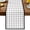 White, variant on Brown Gingham Dining Table Runner, Modern Minimalist White Line Grid Points Checkered Washable Table Runners Kitchen Coffee Table Center Decor for Home Party Holiday Wedding 13 x 108 Inches