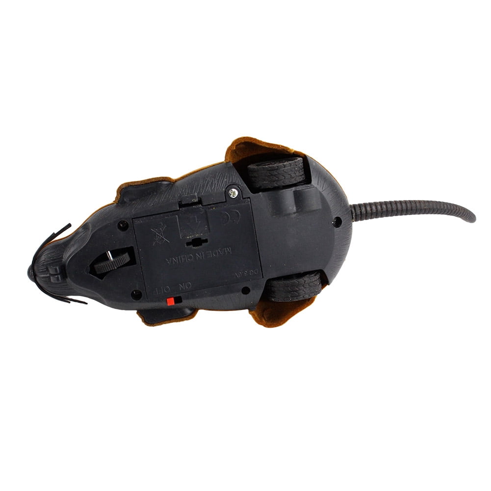 NFTIGB Wireless Remote Control RC Electronic Rat Mouse Mice Toy For Cat Puppy Interactive Play Teaser Xmas Gift, Brown, 8.7 Inches / 22 cm
