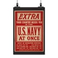 thumbnail image 2 of Print: Extra--Your Country Needs You In The U.S. Navy At Once Women's, 2 of 4