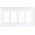 thumbnail image 1 of Cooper Wiring 2164W-BOX 4-Gang Standard Rocker Plate - White, 1 of 1