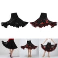thumbnail image 1 of Paquete de 2 vestidos de baile latino para mujer con lentejuelas para adultos, larga de práctica con Yinane Falda de baile latino para mujeres, 1 of 8