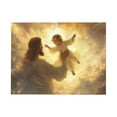 thumbnail image 2 of CozyNet Jesus Glowing As He Lifts A Radiant Child Under A Glowing Sky Filled With Light Tender Image Wall Art Prints With Frame Canvas Perfect for Living Room & Bedroom, Wall Decor 12"x16", 2 of 10