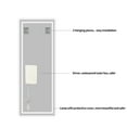 thumbnail image 3 of Full Length LED Lighted Vanity Mirror Wall-Mounted Large Body Mirror with Rounded Corners for Bedroom, Living Room, Dressing Room, Hotel Decor, 3 of 9
