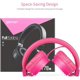 thumbnail image 4 of Auriculares gorsun Kids estéreo ligeros con cable rosa, 4 of 6