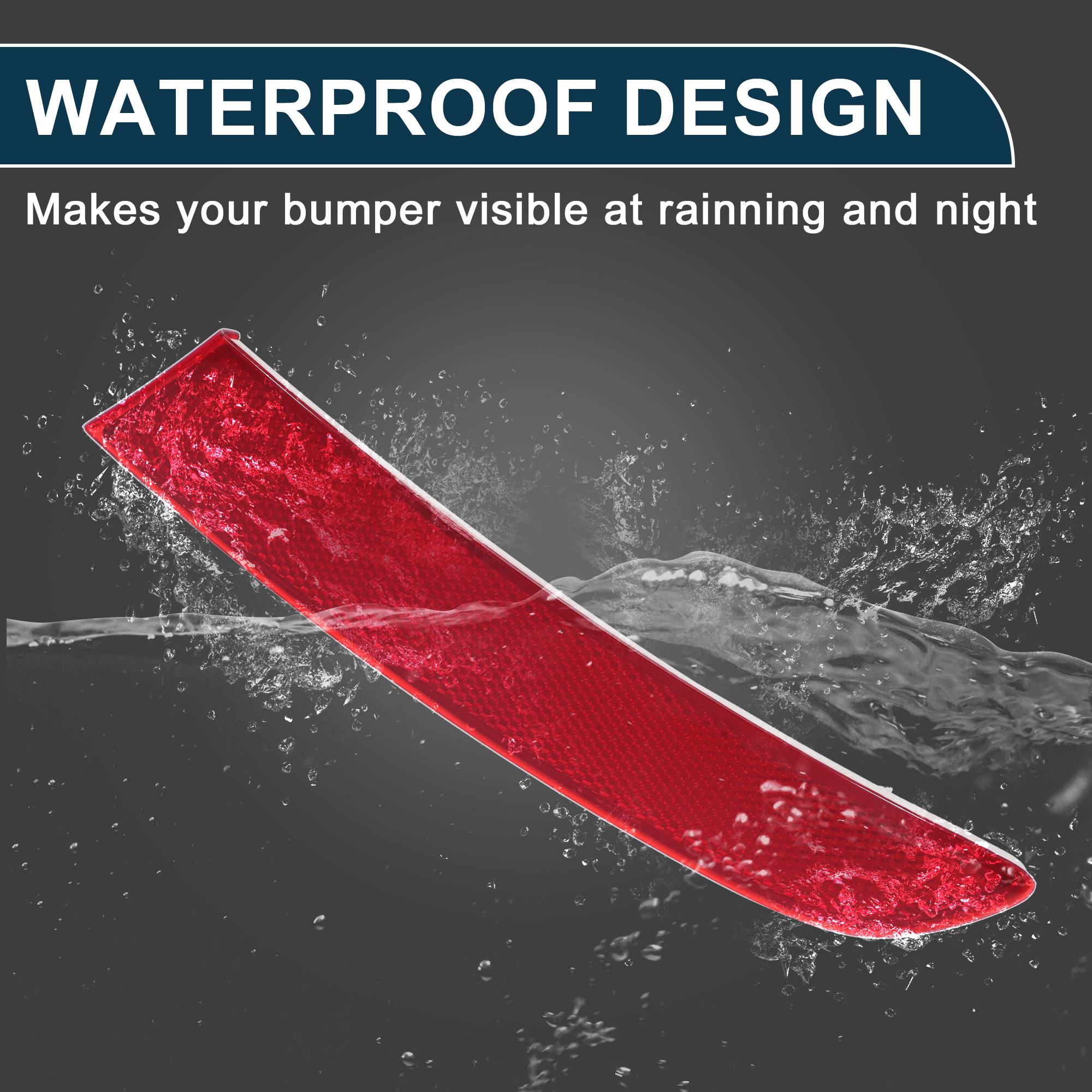 Unique Bargains Bumper Reflector for BMW X3 2015-2017 Rear Right Side Marker 1pc Red