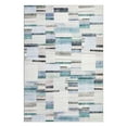 thumbnail image 3 of GlowSol Washable 9'x12' Geometric Rugs for Living Room Bedroom Modern Soft Non Slip Low Pile Farmhouse Area Rugs, Blue, 3 of 8