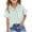 Green., variant on akafmk Girls Short Sleeve Shirts Cotton Linen Stripe Button Down Shirt Collared Relaxed Summer Casual Beach Shirt, 5-15Y