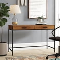 thumbnail image 3 of Caffoz 2 Drawer Writing Desk, Mahogany Brown, 3 of 4