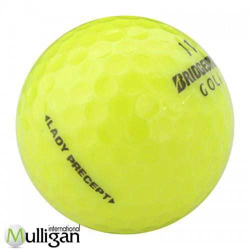 Mulligan - 60 Bridgestone Lady Precept 4A Recycled Used Golf Balls, Yellow