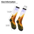 thumbnail image 2 of Fotbe butterflies flying near sunflower in field print Women's Men's Novelty Crew Socks Cotton Socks Knee High Socks for Walking,Running,Nurses,Pregnancy, 2 of 6