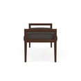 thumbnail image 2 of Pemberly Row Waiting Reception 2 Seat Bench Wood Frame in Gray, 2 of 5