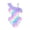 a-Multicolour14270, variant on VNKIDY Girls One Piece Swimsuit Rainbow Gradient One Shoulder Ruffle Detail Side Hollow Sparkle Print Onesie Bathing Suit For Beach Pool Summer Wear Trendy Swimwear Multicolour 7-8 Years