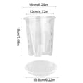 thumbnail image 3 of Clear Plastic Orchid Pots With Holes Saucers For Phalaenopsis Indoor Breathable Flower Plants Containers With Drainage Trays, 3 of 7