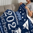 thumbnail image 5 of AISENIN Personalized Graduation Gifts Blanket with Name School Graduation Gifts for Boys Men Him 2024 Class of 2024 Graduation Blanket Gifts, 5 of 5