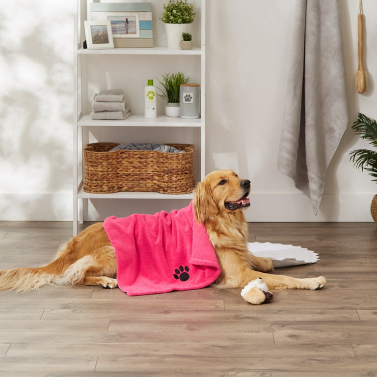Dog Robe Black Bone Dry Pet Robe Collection, Embroidered