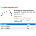 thumbnail image 2 of Expansion Tank Upper Coolant Hose - Compatible with 2006 - 2010 BMW 650i 2007 2008 2009, 2 of 2