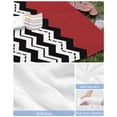 thumbnail image 6 of Black White Chevron Beach Towels Oversized Super Absorbent, Geometric Red Sea Wavy Striped Lightweight Bath Towel Quick Dry Sets For Bathroom/Pool/Rv Camping/Beach Play/Gym Room/Picnic 35"x70", 6 of 8