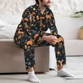 thumbnail image 7 of Salouo Forest Elf Print Button-Front Long Sleeve Pajama Set for Men, Soft 2Pjs Men's Long Sleeve Sleepwear-Large, 7 of 7