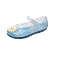thumbnail image 3 of SROBPTY Toddler Girls Sandals Thick Sole Closed Toe Summer Closed Toe Flat Shoes for 3-10 Years, 3 of 5