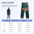 thumbnail image 4 of Fuzoiu Koi Pond Lilies Print Men's Pajama Pants,Lounge Pants for Men,Lounge PJ Bottoms,Sleepwear Pants with Drawstring Pockets -Small, 4 of 6