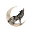 thumbnail image 2 of Creative Wolf Sculpture, Wall Decor, Metal Modern Wall Hanging Animal Sculpture pa restaurante Dormitorio 35x35 Baoblaze Escultura de pared de lobo, 2 of 8
