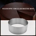thumbnail image 2 of CNKOO Cake Ring 6 to 12 Inch Adjustable  Stainless Steel Cake Mousse Mould Ring Bakeware Tools Cake Decorating Mold Baking Ring, 2 of 8