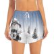 thumbnail image 2 of Balery Snowman And Christmas Tree Pantalones cortos deportivos para mujer con forro y dos bolsillos, elásticos, para entrenamiento, gimnasio, yoga-XX-Large, 2 of 7