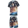 thumbnail image 2 of Kids Transformers Short Sleeve T-Shirt And Shorts Outfit Set Athletic Mesh Shorts Set for Boys, 2 of 7
